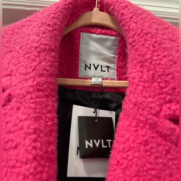 NVLT Flat Bouclé Overcoat Size Large - Picture 9 of 11